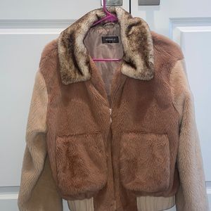 Faux Fur Zip up jacket size medium. great condition and so warm!